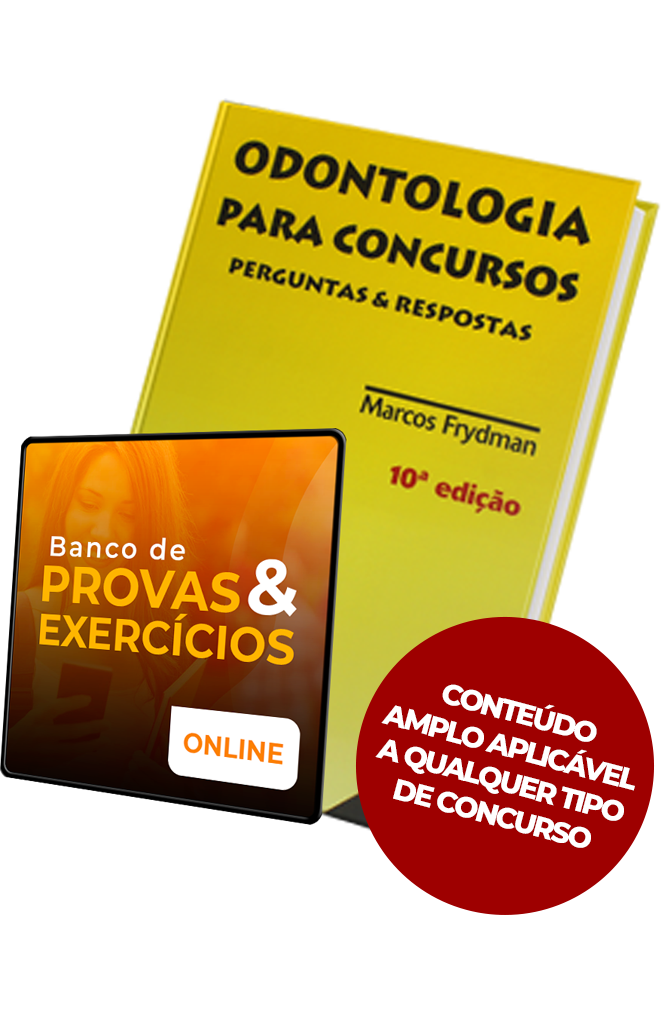 Livro e banco de provas de Odontologia